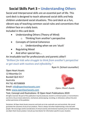 Social Skills Tool Kit Part 3 Back Cover