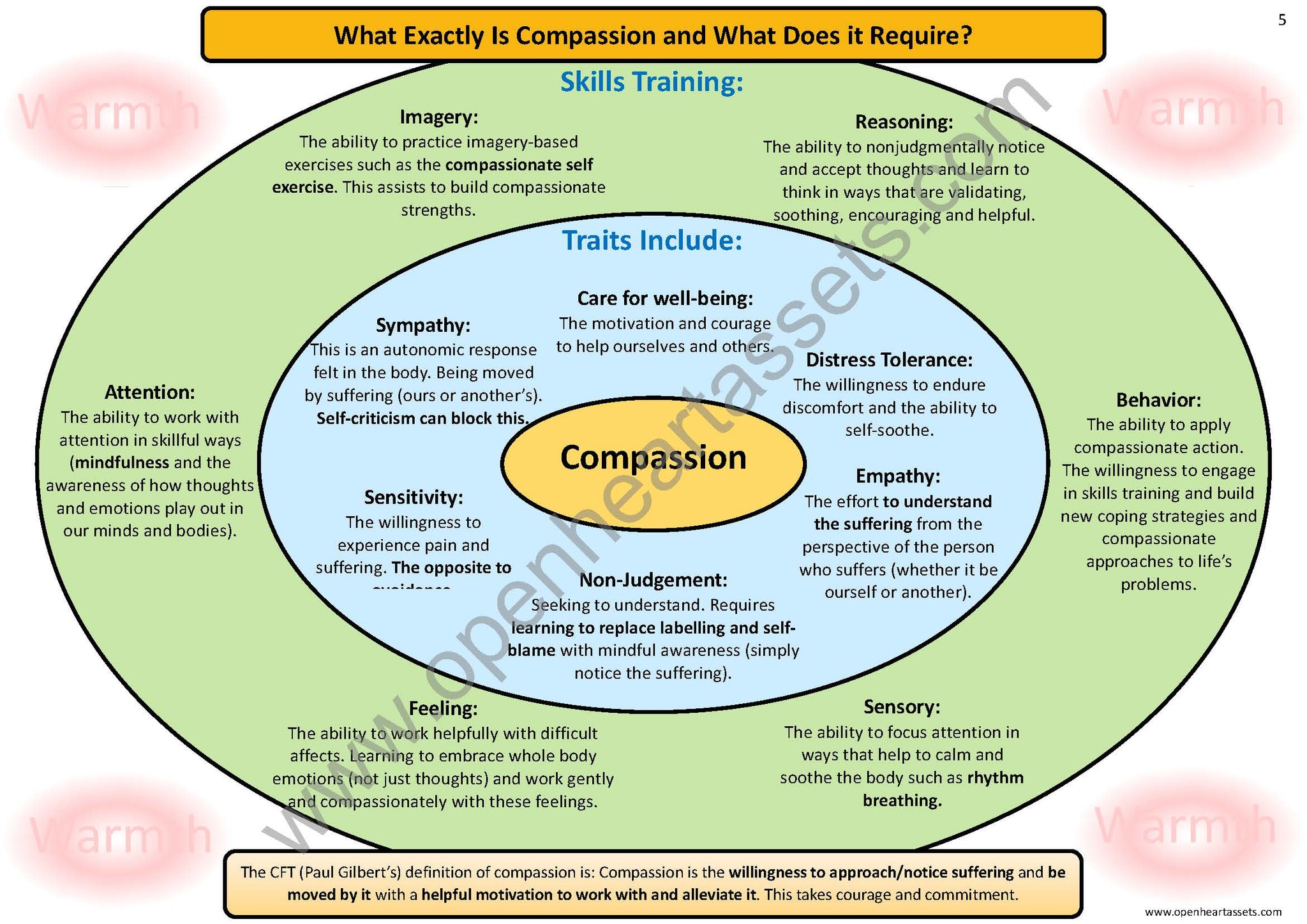 Compassion-Focused Therapy Handout Bundle PDF Version | Based on ...