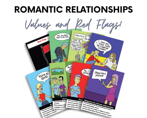 Healthy romantic relationships Education Cue Cards