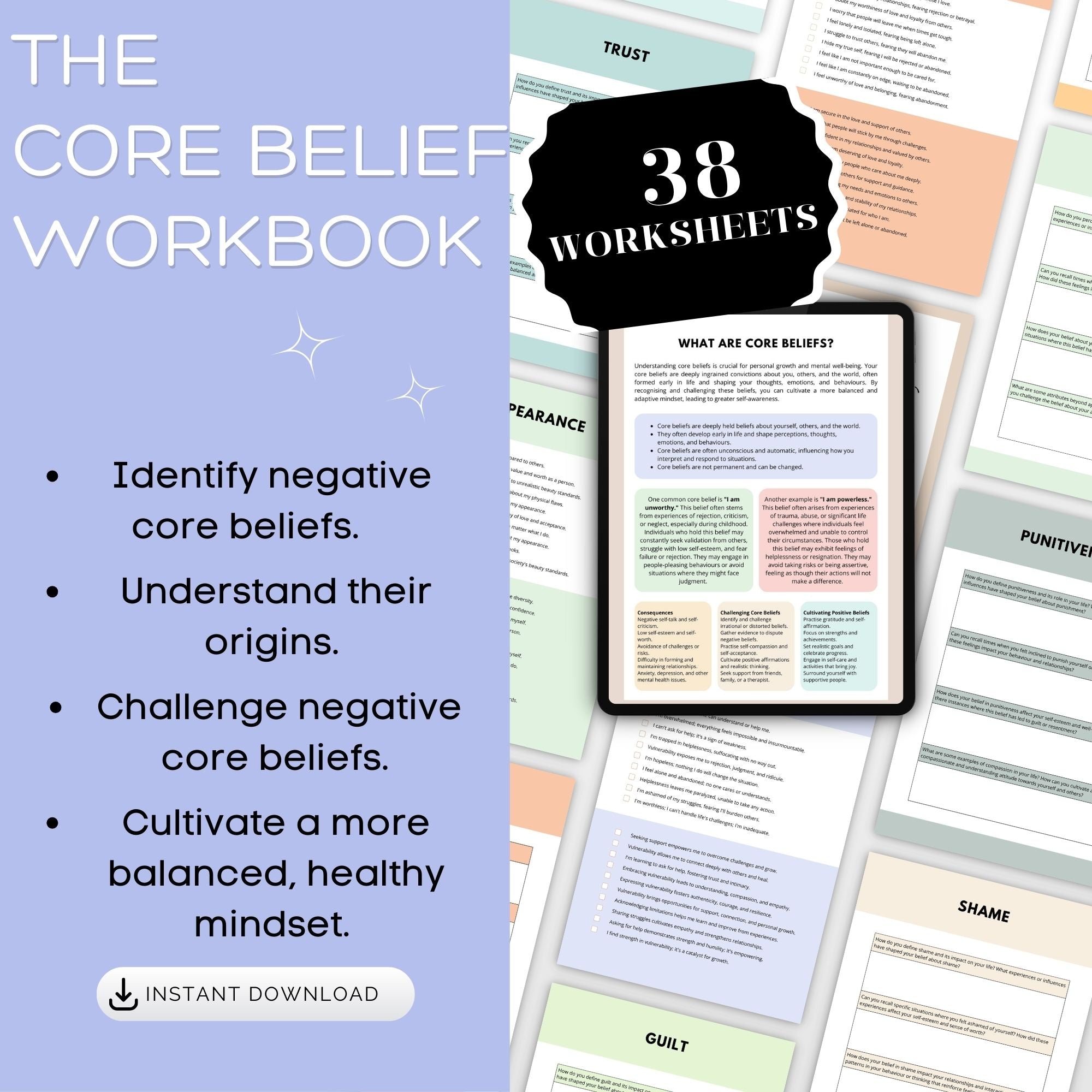 Core Belief Workbook | Based on clinically validated interventions.