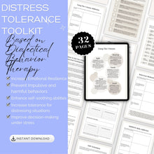 Load image into Gallery viewer, DBT Distress Tolerance Workbook