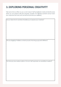 Maslow's Hierarchy of Needs Workbook
