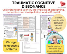Load image into Gallery viewer, Traumatic Cognitive Dissonance Workbook: Gaslighting &amp; Self-Trust Worksheets