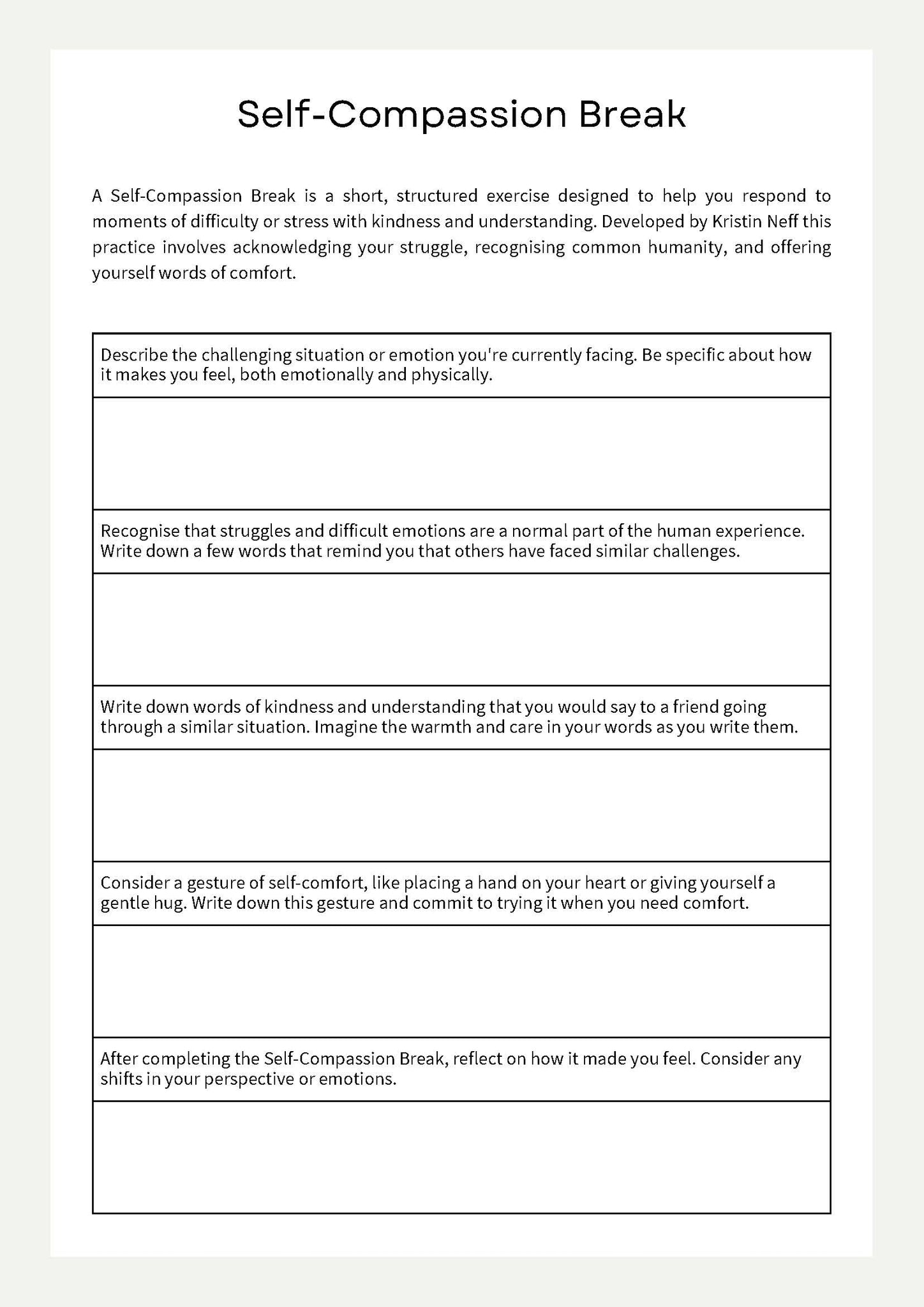 Self-Compassion Toolkit | Based on clinically validated interventions.