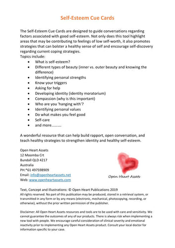 Self-Esteem Cue Cards Page 35