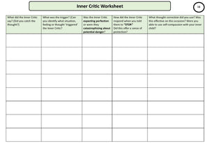 Stop the Inner Critic - Therapy Handouts