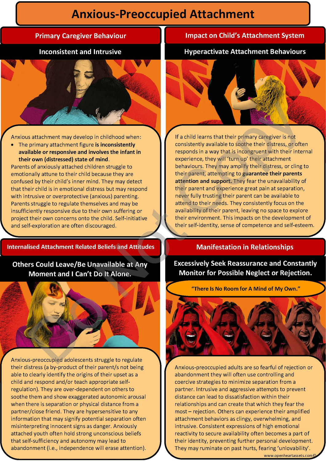 Attachment Modeling Attachment Theory Handouts Bundle - PDF Version | Based on clinically ...