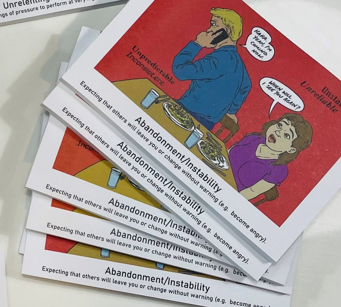 Abandonment Post It-Note | Based on clinically validated interventions.