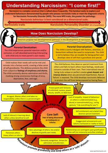 Narcissism Handout PDF Bundle