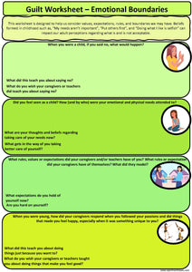 Understanding Guilt Handout Bundle